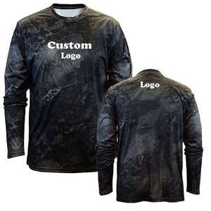 Camiseta de Pesca Unisex de Manga Larga para Verano, Camiseta Deportiva Informal de Poliéster para Hombre, Diseño Ringer para Deportes al Aire Libre - Product Image 4