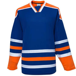 Nouveau maillot de hockey sur glace personnalisé avec nom d'équipe et logo imprimé, en maille respirante, polyester, antibactérien, séchage rapide, manches longues - Product Image 6