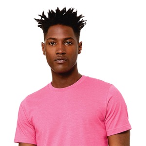 T-shirt col rond pour hommes coupe régulière, teint uni, manches courtes, tricoté, confortable, léger et décontracté, tenue de tous les jours - Product Image 4