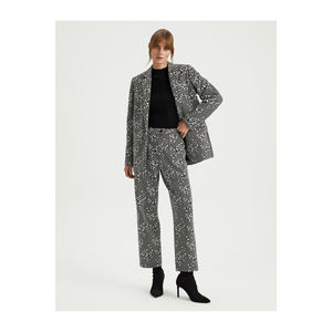 Chaqueta de Punto con Estampado Extra Grande de Mezcla de Algodón para Mujer BGN W24J405 - Product Image 2