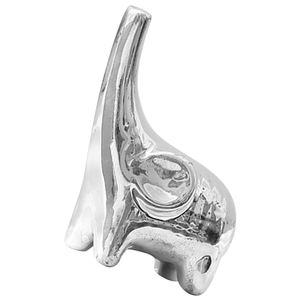 Escultura de elefante de aluminio fundido niquelado de diseño moderno elegante vajilla hecha a mano artículo de exhibición disponible al por mayor - Product Image 2