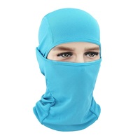Máscara de pasamontañas negro de algodón suave para hombres y mujeres Cubierta de cara completa de invierno para esquiar Moto Deportes al aire libre