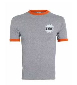 Unisex Jersey Ringer 100% algodón manga corta Camisetas cuello redondo para Mujeres Hombres Unisex camiseta lisa Camisetas Básicas Camiseta - Product Image 2