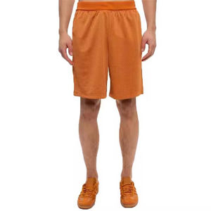 Pantalones cortos para correr de alta calidad para hombre, 100% algodón, malla de secado rápido, transpirable para verano, entrenamiento físico, pantalones cortos con patrón sólido para hombre - Product Image 1