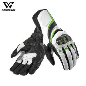 Pakistan Made Safety Protection Wear Racing Motorbike Gloves Leather High Quality Knuckle & <b>Fingers</b> Protection Motorcycle Gloves - Product Image 2
