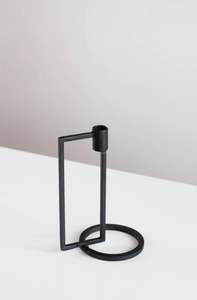 <b>Black</b> <b>candle</b> stick modern metal <b>candle</b> <b>holder</b> for decorate home festive hotel restaurant wedding table decoration good quality - Product Image 3