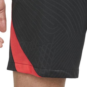 Pantalones Cortos Deportivos Negros Personalizados con Panel Lateral Rojo, Pantalones Cortos Deportivos Transpirables de Poliéster para Gimnasio y Entrenamiento para Hombre - Product Image 6