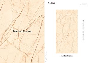 MANTAN CREMA Carreaux de porcelaine émaillée antidérapants au design italien moderne Texture solide pour décoration de chambre d'hôpital d'hôtel, d'appartement et de villa - Product Image 3