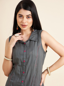 ชุด kurti ทันสมัยสำหรับผู้หญิงชุด kurta dupatta อินเดียแบบชนเผ่าพื้นเมืองสำหรับผู้หญิง - Product Image 5