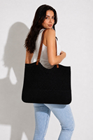 Bolso de Hombro Tejido para Mujer con Correa de Cuero, Bolso Tote Casual Elegante, Bolso de Ganchillo a la Moda, Bolso Tejido para Uso Diario