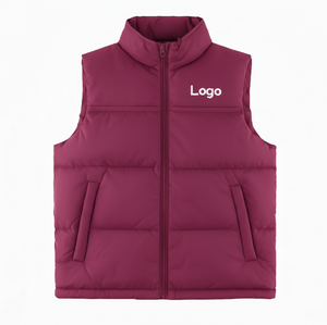 Gilet matelassé pour les vêtements d'hiver en plein air avec broderie personnalisée et construction solide pour un confort unisexe et une superposition décontractée - Product Image 2