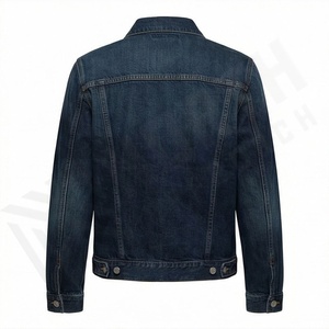 Chaqueta Vaquera de Mezclilla Transpirable de Manga Larga para Mujer, Hecha a Medida, con Forro de Algodón, Estilo Informal, Teñida Lisa, de Alta Calidad - Product Image 2