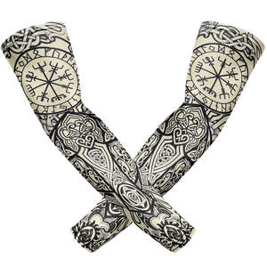 ถุงเท้ารัดกล้ามเนื้อแขนลายสักสำหรับออกกำลังกายตกปลาขี่จักรยาน - Product Image 3