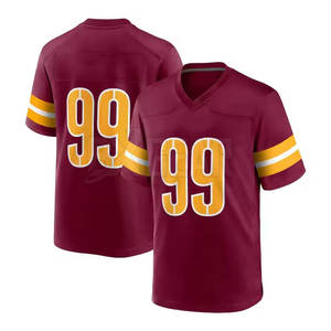 Cómodo uniforme de fútbol americano con logotipo personalizado y nombres hechos de tela de poliéster - Product Image 6