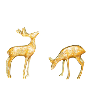 Escultura de Estatua de Metal de Reno moderno, mesa auxiliar decorativa para el hogar, adorno de escritorio, favores de fiesta de boda, venta al por mayor - Product Image 2