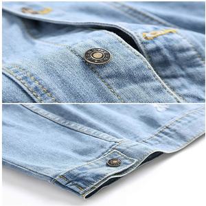 Custom Wholesale Outdoor Spring Streetwear Vintage Plain Brown <b>Corduroy</b> <b>Jackets</b> <b>Men'S</b> Denim <b>Jacket</b> - Product Image 6