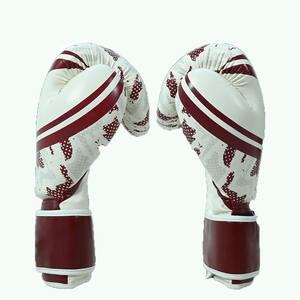 Gant d'entraînement de boxe en cuir de qualité supérieure avec support de poignet à crochet et boucle Logo personnalisé Gants de boxe robustes et durables - Product Image 3