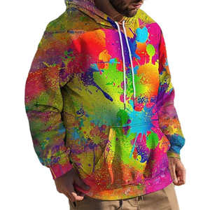 Sudaderas con Capucha Más Vendidas, 100% Algodón, Sudadera con Capucha para Hombre, Diseño de Sublimación con Patrón Sólido, Informal, Impermeable, Transpirable y Cortavientos para Invierno - Product Image 6