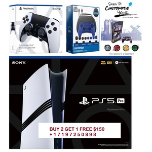 Compre 5 y obtenga 3 gratis. Consola de juegos Sony PS5 PRO sin disco, calidad estándar, CFI-7019, blanca **ENVÍO GRATUITO** - Product Image 1