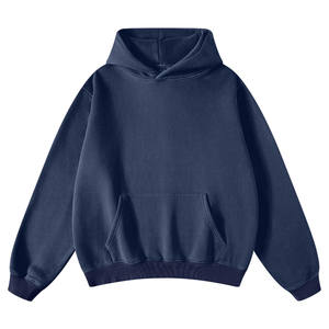 Sudadera con Capucha de Algodón Lavado al Ácido para Hombre, Diseño Sólido con Mangas Largas y Capucha, Ropa de Invierno Personalizada - Product Image 3