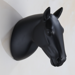 Durable JIBH019 <b>Coat</b> Hook Horse White Wall Mounted <b>Metal</b> Robe Hook Home Bathroom Entryway Wall <b>Hanger</b> Wholesale - Product Image 5