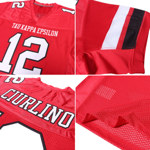 เสื้ออเมริกันฟุตบอลแบบกำหนดเอง ชื่อทีมและหมายเลขส่วนบุคคล ผ้าตาข่ายระบายอากาศ ชุดยูนิฟอร์มคุณภาพสูง เย็บอย่างดี สำหรับผู้ชาย - Product Image 6