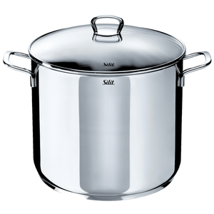 Silit 28cm Modern Metal Stock <b>Pot</b> with Double Handle <b>for</b> Large Gatherings & <b>Induction</b> Cooker - Product Image 3