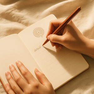 LABON エターナルパスジャーナル プレミアムハードカバーノート デボス加工迷路デザイン 金箔ライン 反省ノート用 - Product Image 4