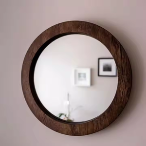 Azora Industries Miroir mural moderne en bois naturel avec décoration de haute qualité - Product Image 4