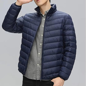 2025 chaquetas acolchadas europeas personalizadas, ropa de abrigo acolchada cálida para clima frío, chaquetas acolchadas de plumón para hombres, venta al por mayor - Product Image 4