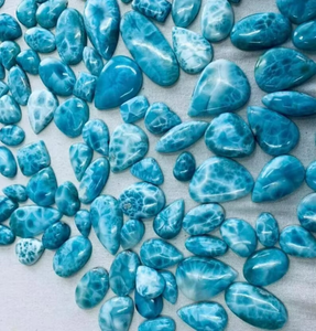 100% naturel Larimar pierre précieuse forme mixte Cabochon poli haute qualité pierre semi-précieuse pour la fabrication de bijoux pierres précieuses en vrac - Product Image 2