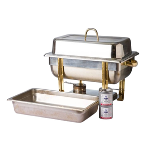 Chauffe-plats décoratifs faits à la main avec support de brûleur chauffe-plats finition dorée à un prix raisonnable - Product Image 3