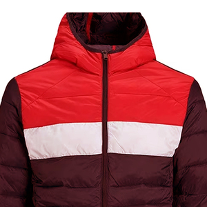 BENEFIT ENTERPRISES Casual Cotton Filled Nylon Polyester Lightweight Hooded Windproof Breathable Puffer Jacket Full Zip Custom - Product Image 2