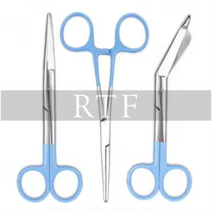 Tijeras de operación quirúrgica Tijeras de vendaje con mangos impresos coloridos de RAW TO FINE - Product Image 3