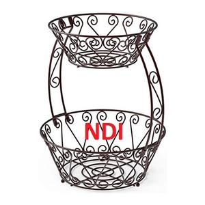 Panier de rangement pour fruits au design fabuleux, forme personnalisée, finition argentée, pour célébrations royales et mariages - Product Image 4