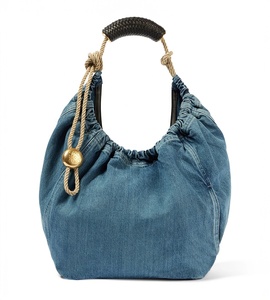 Bolsos de Mano de Lona Vaquera para Mujer, de Gran Capacidad, con Diseño de Dibujos Animados, Impresión Personalizada, Plegables, OEM/ODM, de Alta Calidad - Product Image 2