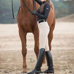 Nueva camisa de equitación con media cremallera para mujer, ropa ecuestre elegante de manga larga con capa Base ecuestre, Tops - Product Image 6