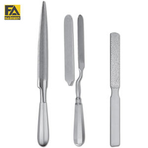 PUTTI BONE FILE (Semicircular) Raspas de doble punta CE Ortopédicos para huesos Raspas de acero inoxidable alemán Instrumentos ortopédicos - Product Image 2