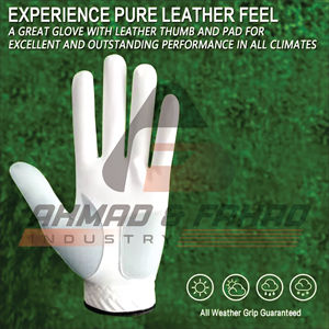 Fabricant de gants de golf personnalisés pour hommes, en cuir véritable PU respirant (agneau), antidérapants pour le sport gauche et droit. - Product Image 4