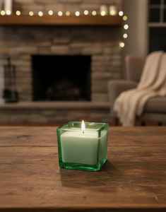 Boîte à bougie en verre de forme carrée personnalisée aux meilleurs prix avec une bougie de la meilleure qualité pour la décoration de la maison, vente en gros en usine OEM - Product Image 4