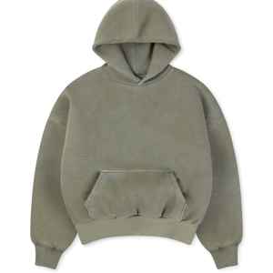 100% algodón Heavyweight Fleece en blanco de gran tamaño Drop Shoulder Crop Boxy Mens Hoodies para hombres - Product Image 1