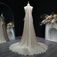 Robe de soirée sirène de luxe Jancember LSZ394, couleur champagne, 2026, avec motif quadrillé lourdement perlé, robe de bal