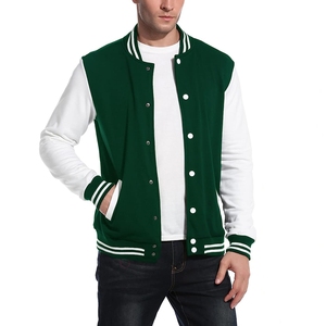 65% Polyester 30% Coton 5% Spandex Lavage en machine Coton duveteux Veste Letterman Varsity Jacket - Product Image 6