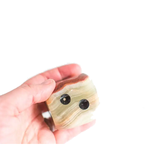 Juego de dados de piedra d6, ónix, Gema natural, cristal, d6, dados grabados, dados personalizados, vikingos - Product Image 5