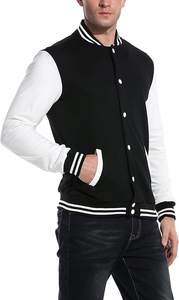 Nouveau Hommes Hiver Unisexe Bouton Vers Le Bas Collège Letterman Bomber Vestes Personnalisé Baseball Varsity Veste à vendre - Product Image 3