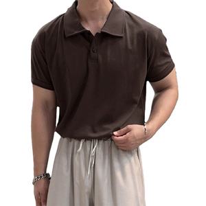Camisa Polo Casual de Manga Corta para Hombre, Color Sólido, para Ir al Trabajo, Estilo Business de Verano - Product Image 1