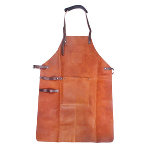 Delantal Unisex de Cuero Genuino - Hecho a Mano con Logotipo y Color Personalizados, Alta Calidad para Uso Promocional - Product Image 1