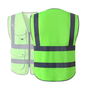 Chaleco de Seguridad de Alta Visibilidad, Ropa de Trabajo con Certificación CE, Antibacteriano, con Bolsillos de Parche, Franjas Reflectantes, Color Personalizado para Hombre - Product Image 6