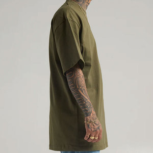 Pro Club เสื้อยืดผู้ชายผ้าฝ้ายหนาแบบหนาออกแบบโลโก้ได้ตามต้องการเสื้อยืดแฟชั่นว่างเปล่า - Product Image 2