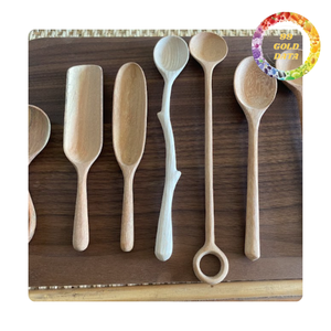 Utensilios de cocina de madera natural | Duraderos y ecológicos | Para uso diario y restaurante - Product Image 3